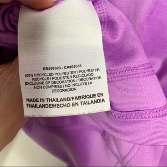 Nike Women's Pro Dri Fit T-Shirt Milner Running Purple Short Sleeve Crew neck - Picture 9 of 13